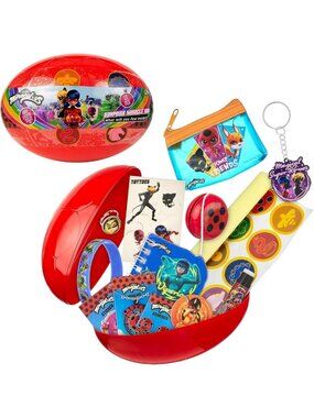 Surprise Miracle Box - 13pc Zag Heroez Themed Ladybug & Cat Collectibles Set